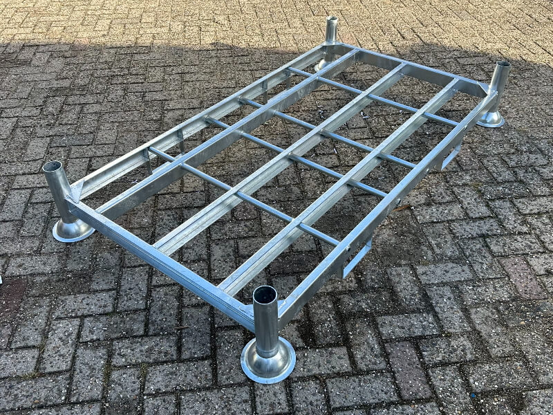 Metalen stapelrek dubbel